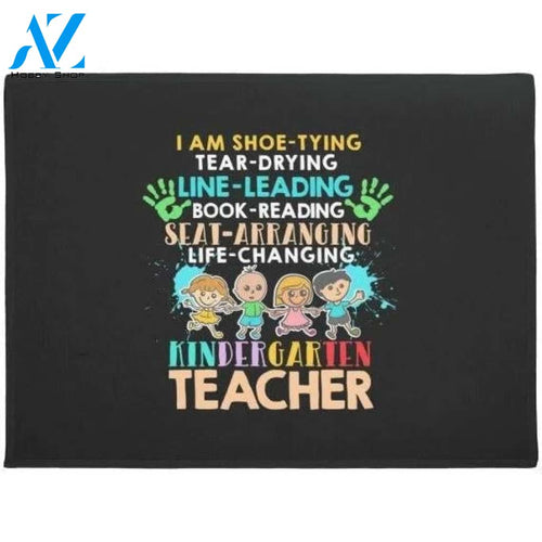 Proud Kindergarten Teacher Doormat Welcome Mat Housewarming Gift Home Decor Funny Doormat Gift Idea For Teacher Gift For Friend