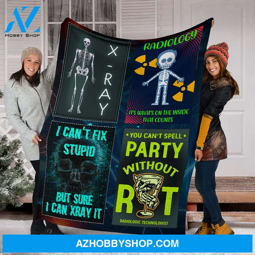 Proud Radtech Fleece Blanket