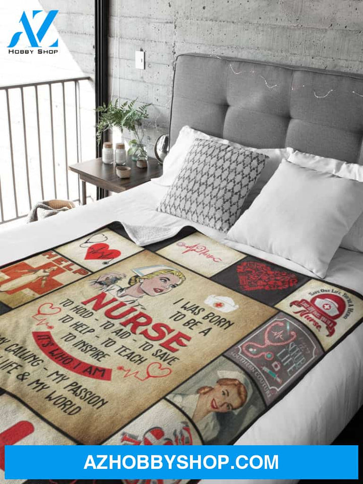 Proud To Be A Nurse Fleece Blanket Gift For Family, Birthday, Careers, Jobs, Nurses Gift Home Decor Bedding Couch Sofa Soft and Comfy