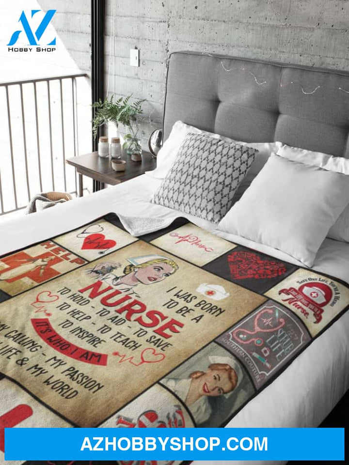 Proud To Be A Nurse Fleece Blanket Gift For Family, Birthday, Careers, Jobs, Nurses Gift Home Decor Bedding Couch Sofa Soft and Comfy