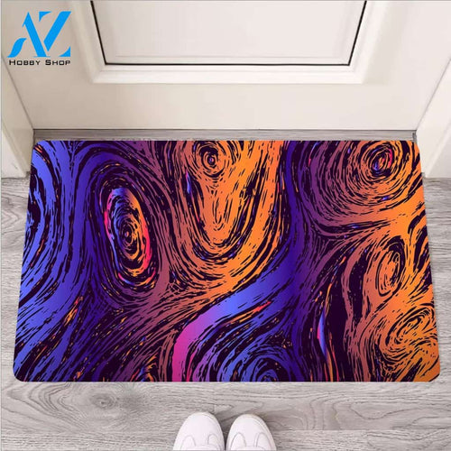 Psychedelic Abstract Door Mat