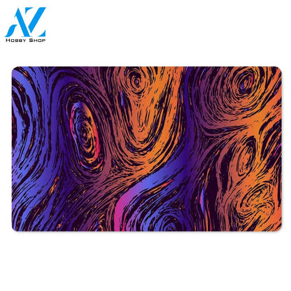 Psychedelic Abstract Door Mat