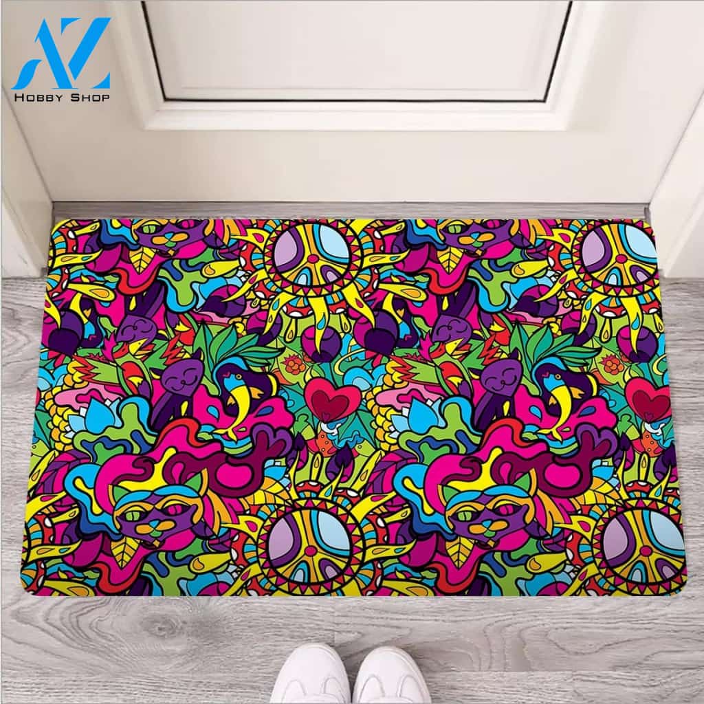Psychedelic Door Mat