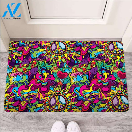 Psychedelic Door Mat