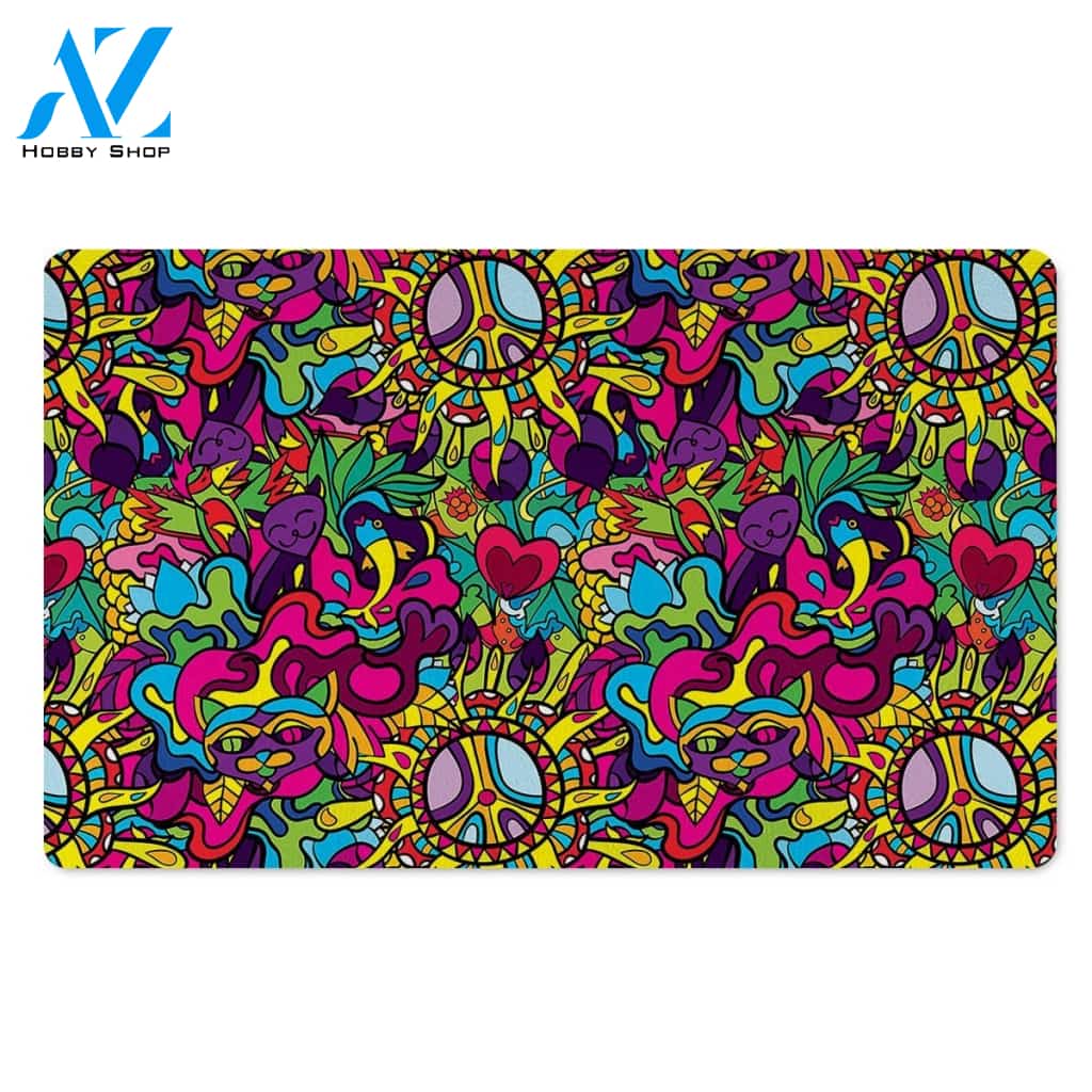 Psychedelic Door Mat