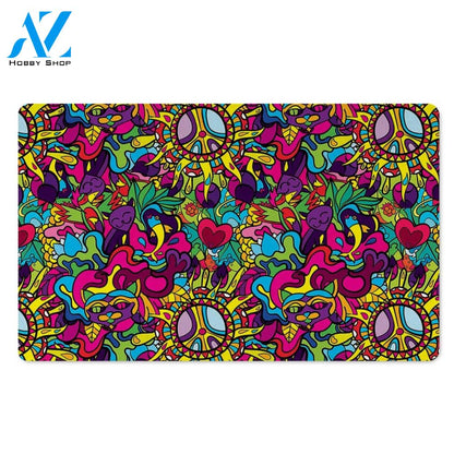 Psychedelic Door Mat