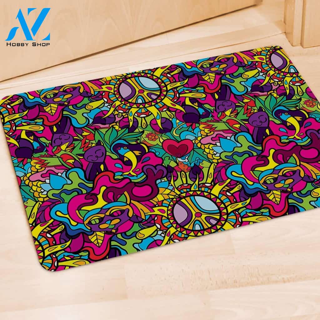 Psychedelic Door Mat