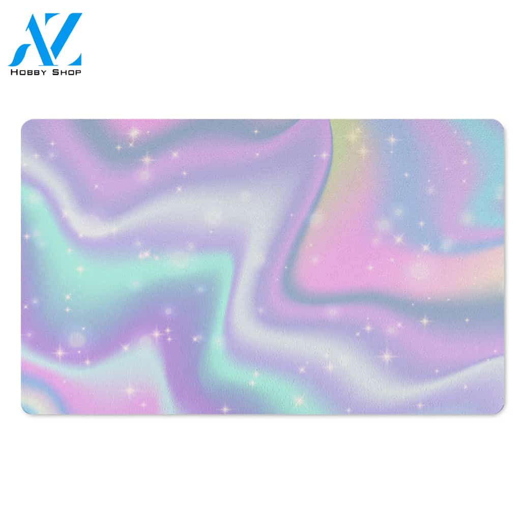 Psychedelic Holographic Door Mat