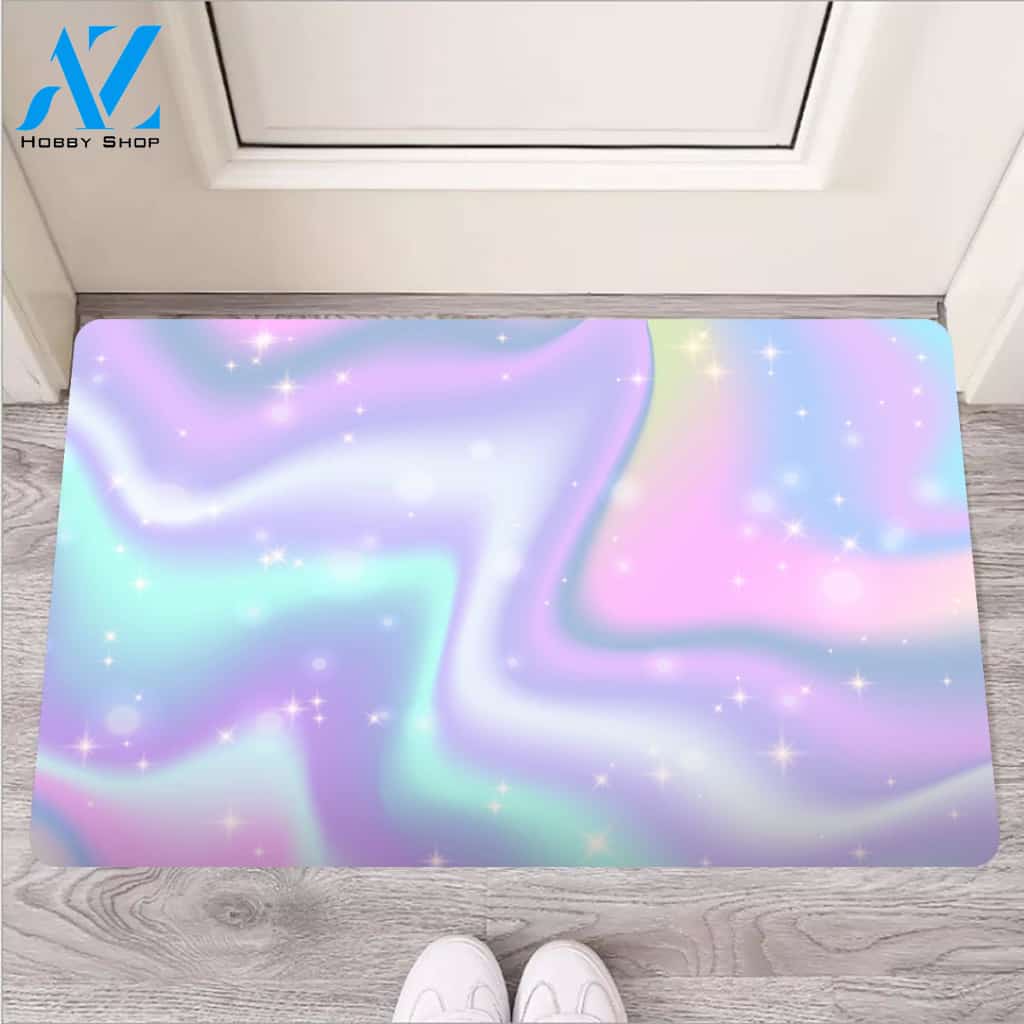 Psychedelic Holographic Door Mat