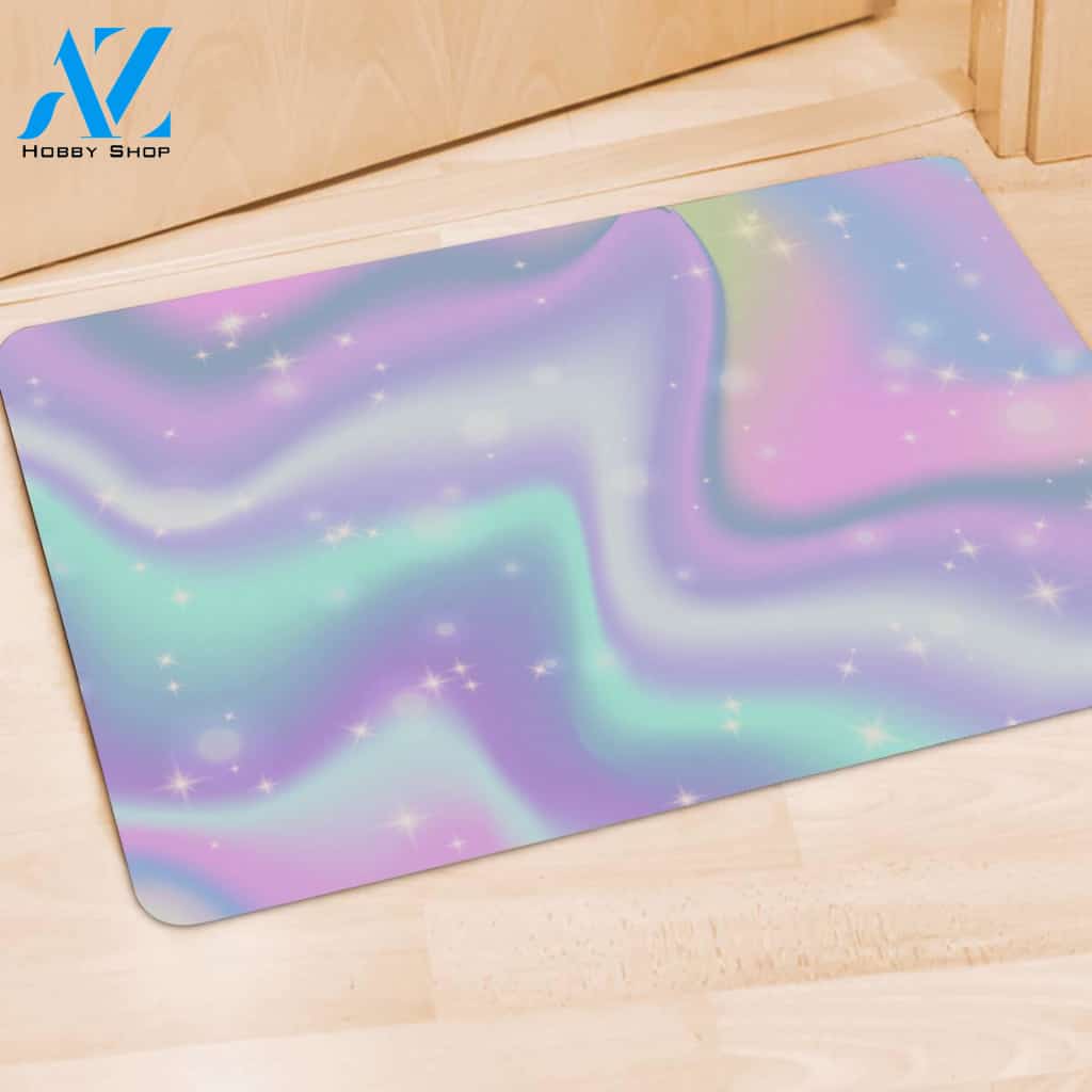 Psychedelic Holographic Door Mat