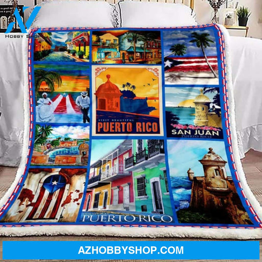 Puerto Rico 2 Fleece Blanket
