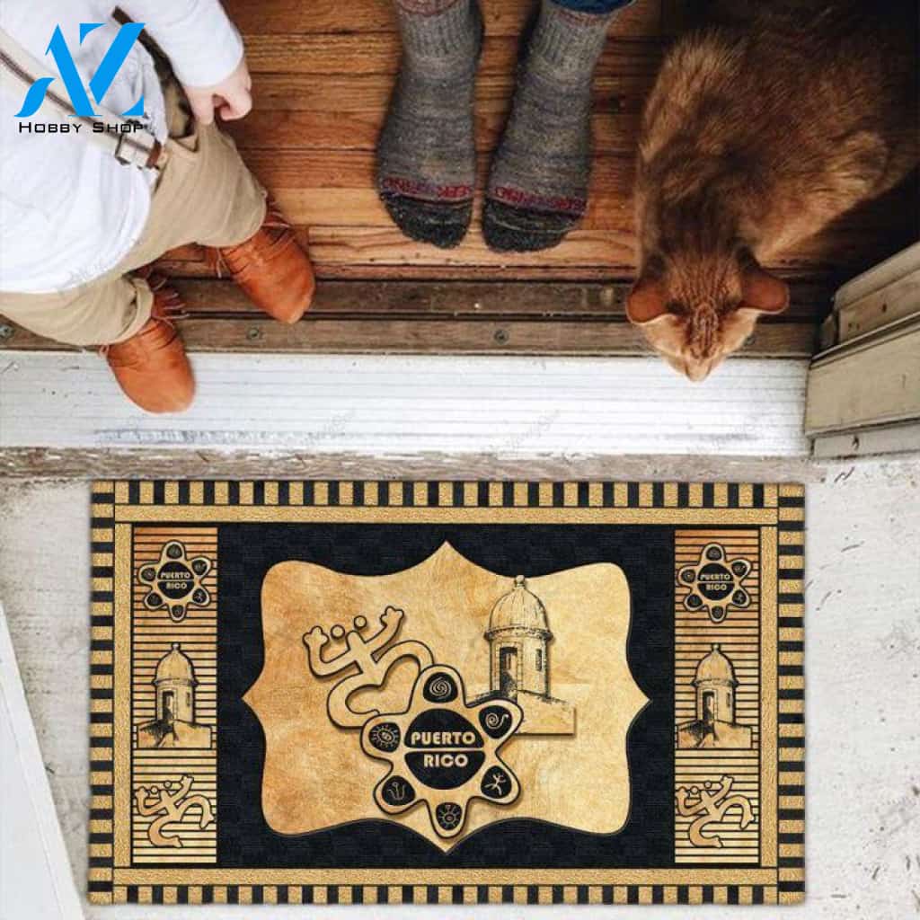 Puerto Rico Classical Doormat | Welcome Mat | House Warming Gift