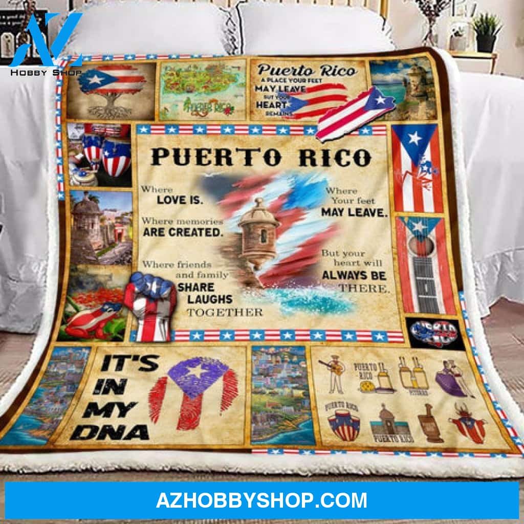 Puerto Rico Fleece Blanket