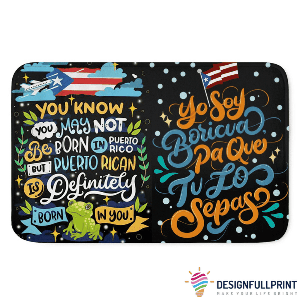Puerto Rico Non-Slip Rubber Backing Doormat Non-Slip Rubber Backing Doormat HG