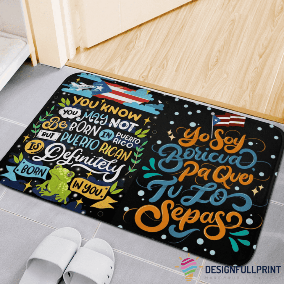 Puerto Rico Non-Slip Rubber Backing Doormat Non-Slip Rubber Backing Doormat HG