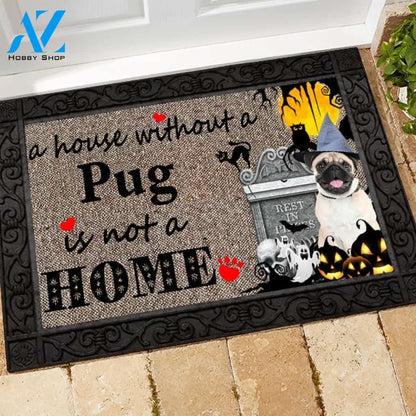 Pug 1 with halloween M3 Doormat All Over Printed (6228)