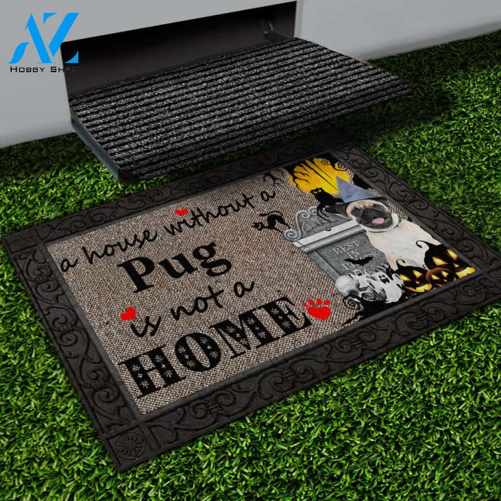 Pug 1 with halloween M3 Doormat All Over Printed (6228)