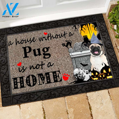 Pug 1 with halloween M3 Doormat All Over Printed (6228)