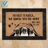 Pug M288 Camping Custom Doormat All Over Printed (6228)