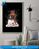 Pug Christmas Ball Gift For Pug Mom Dog Lover Canvas And Poster Wall Decor Visual Art