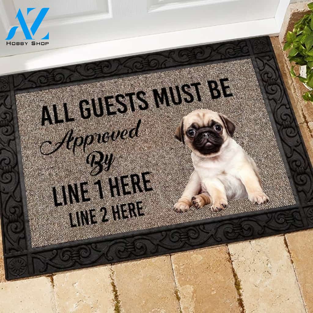 Pug M289 Custom Doormat All Over Printed (6228)