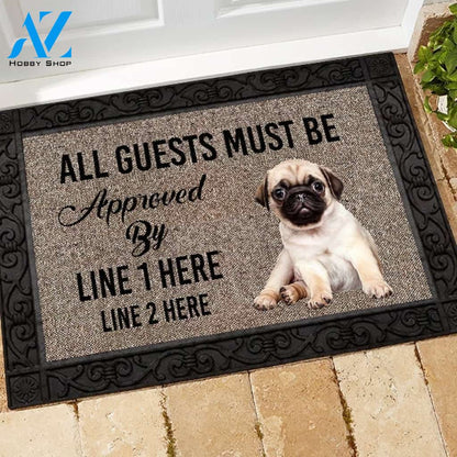 Pug M289 Custom Doormat All Over Printed (6228)