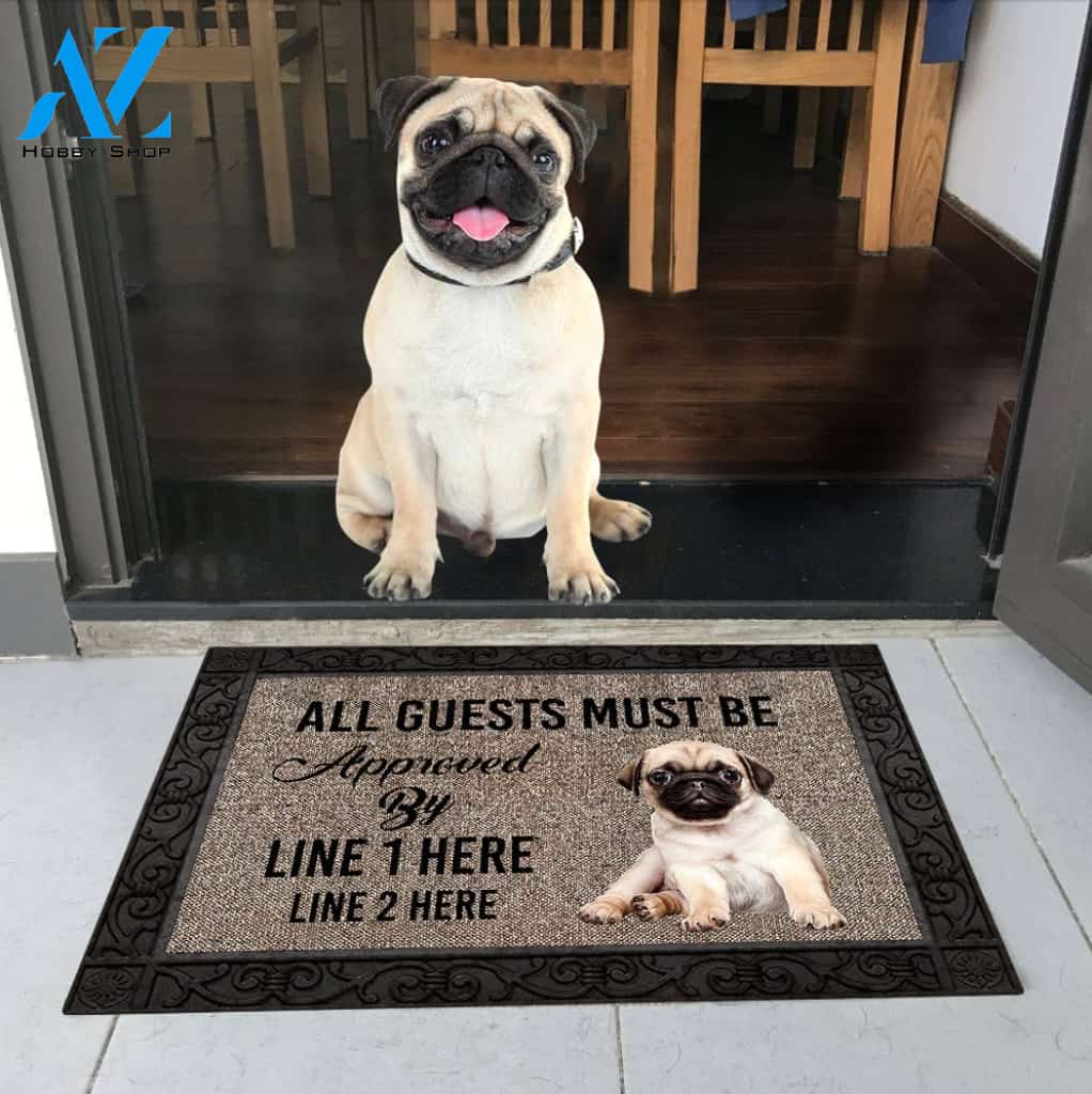 Pug M289 Custom Doormat All Over Printed (6228)