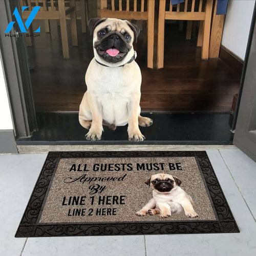 Pug M289 Custom Doormat All Over Printed (6228)