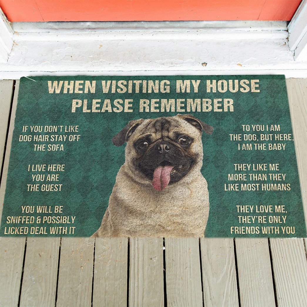 Pug's Rules Doormat