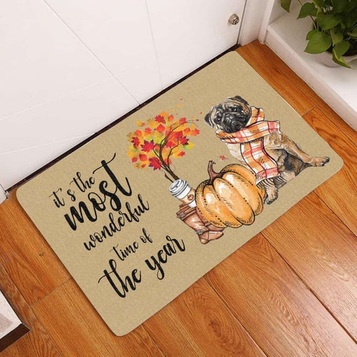 Pug Fall Halloween Doormat | Best Outdoor Halloween Decoration