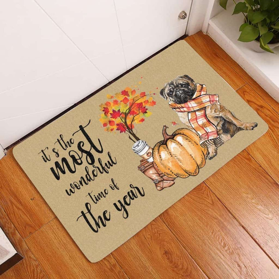 Pug Fall Halloween Doormat | Best Outdoor Halloween Decoration