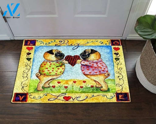 Pug Home Decor Doormat - Welcome Mat - House Warming Gift