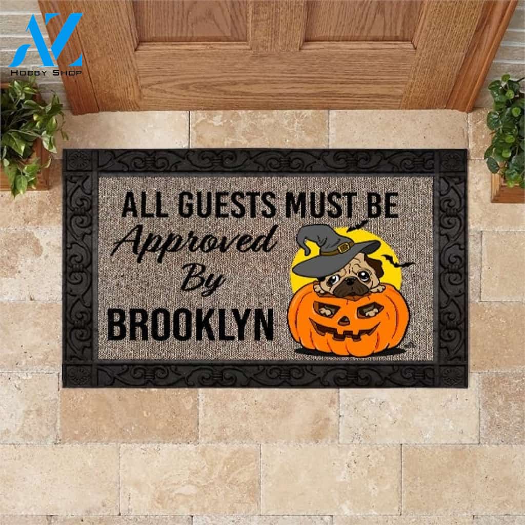Pug M1 Custom Doormat All Over Printed (6228)