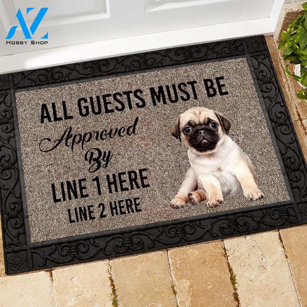Pug M289 Custom Doormat All Over Printed (6228)