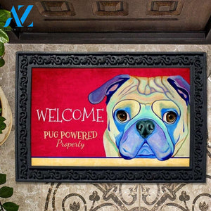 Pug Powered Property Doormat - 18" x 30"