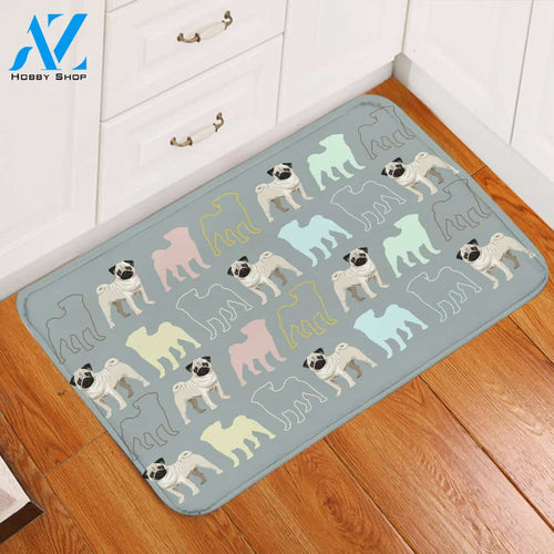 Pug VS Shadows Door Mat