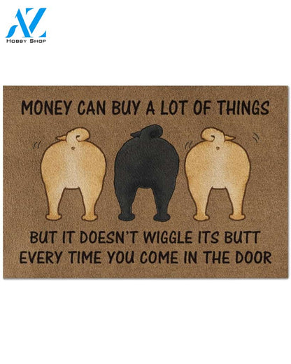 Pug Wiggle Funny Indoor And Outdoor Doormat Warm House Gift Welcome Mat Gift For Pug Lovers Gift For Dog Lovers
