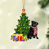 Godmerch- Ornament- Pug-Christmas Star Hanging Ornament, Happy Christmas Ornament, Car Ornament