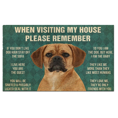 Puggle's Rules Doormat