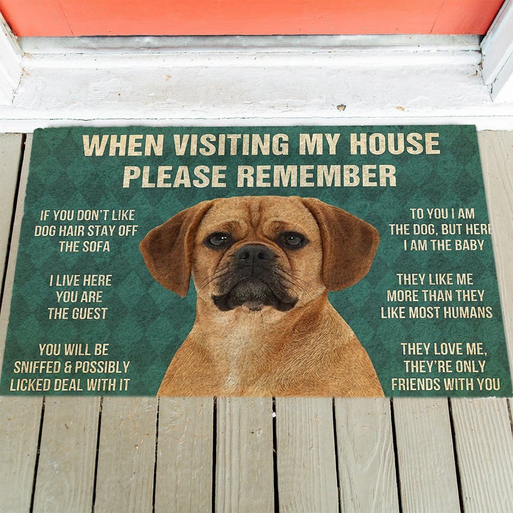 Puggle's Rules Doormat