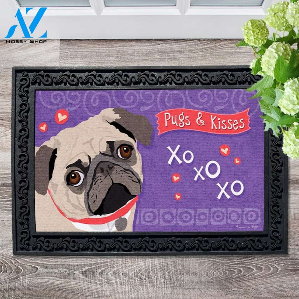Pugs Kisses Doormat