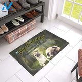 Pugs Respect Their Rules Doormat | Welcome Mat | House Warming Gift