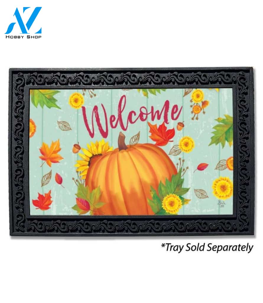 Pumpkin Autumn Welcome Doormat - 18" x 30"
