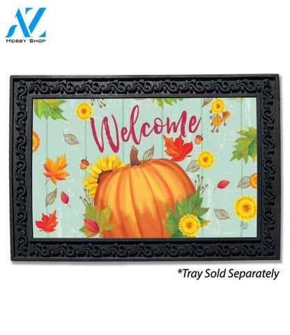 Pumpkin Autumn Welcome Doormat - 18" x 30"
