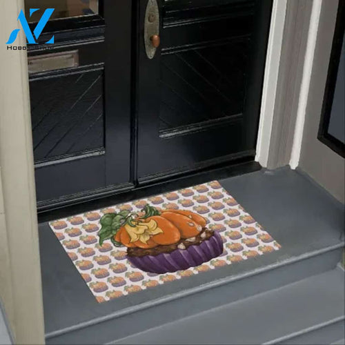 Pumpkin Cupcake Doormat Housewarming Gift Family Welcome Mat Gift For Friend Family