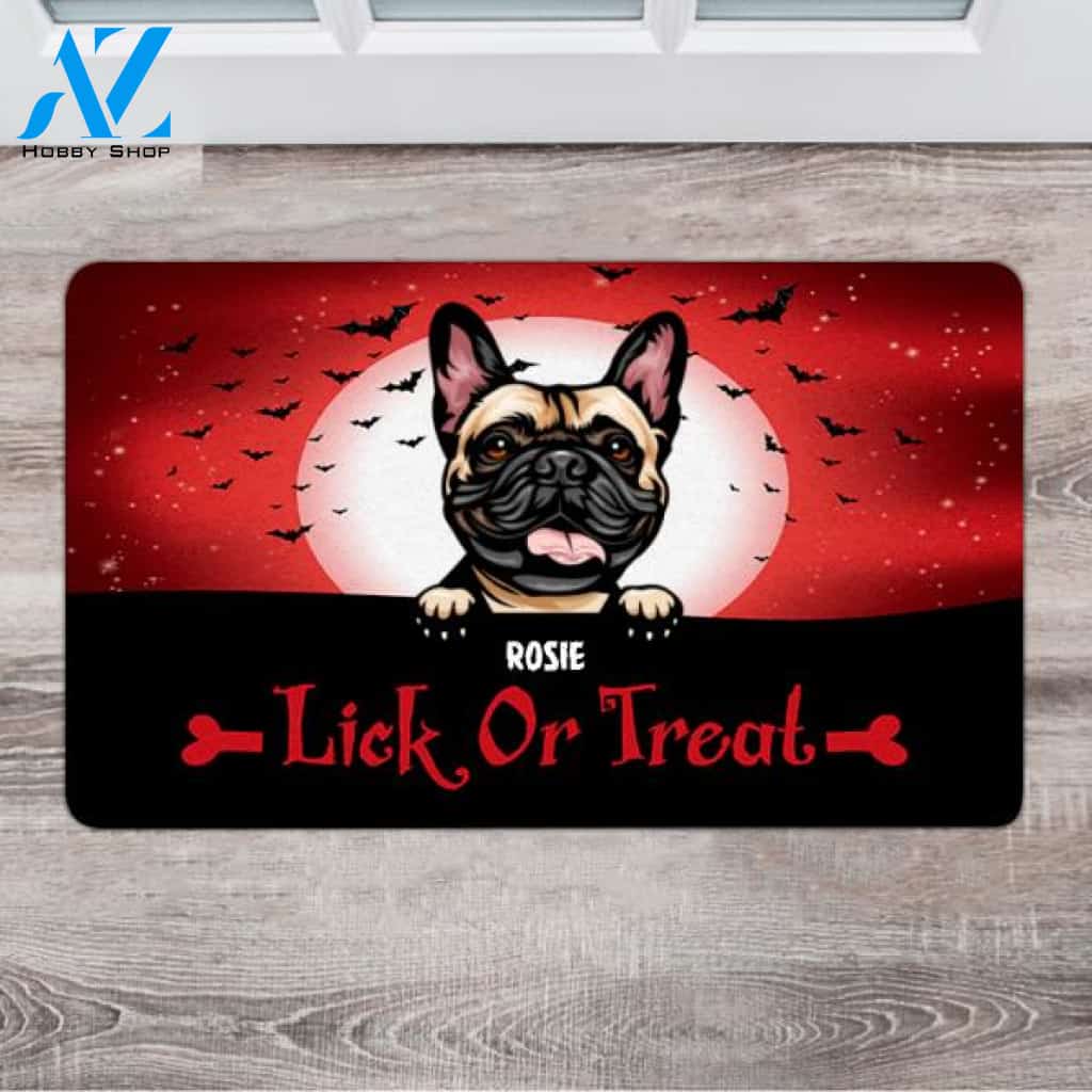 Personalized Pumpkin Doormat - Gift Ideas For Dog Lovers - Up To 6 Dogs