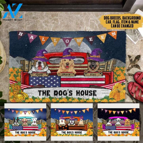 Pumpkin Field The Dog House Farm Halloween Version Doormat