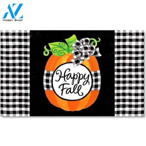 Pumpkin Happy Fall Doormat Welcome Mat Housewarming Gift Home Decor Funny Doormat Gift For Autumn Lovers Happy Autumn Gift Idea