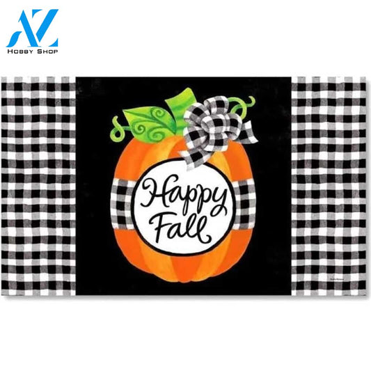 Pumpkin Happy Fall Doormat Welcome Mat Housewarming Gift Home Decor Funny Doormat Gift For Autumn Lovers Happy Autumn Gift Idea