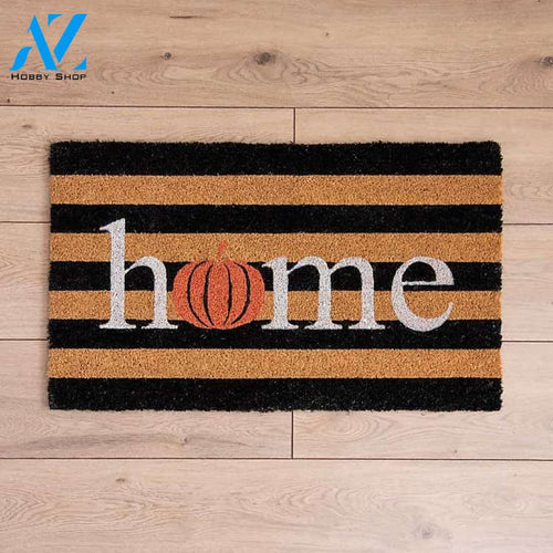 Pumpkin Home Easy Clean Welcome DoorMat | Felt And Rubber | DO3142